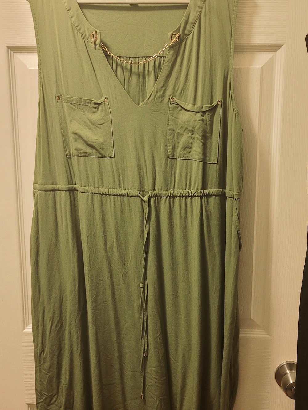 Torrid Olive Green Dress with Black Label